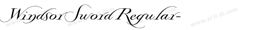 WindsorSword Regular字体转换